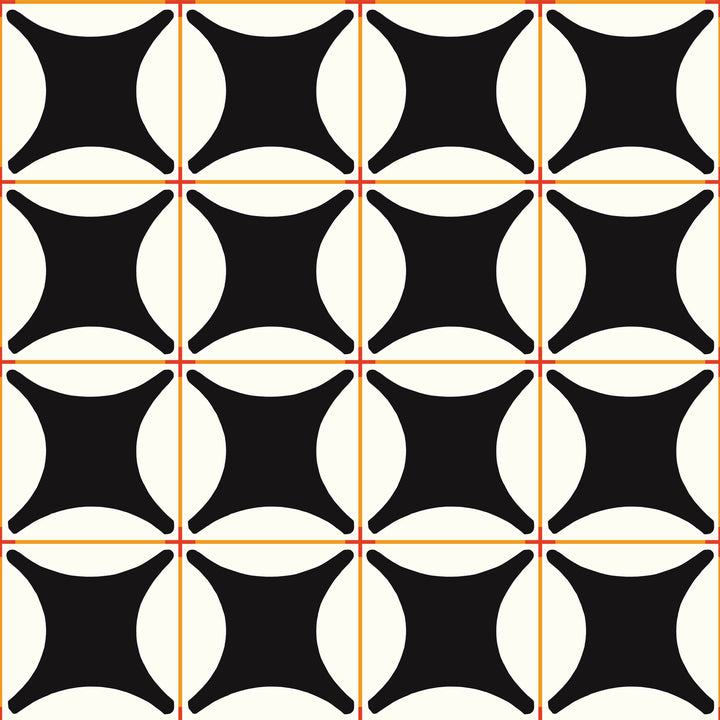 Traveler Tile - Onyx Wallpaper by Natalie Papier