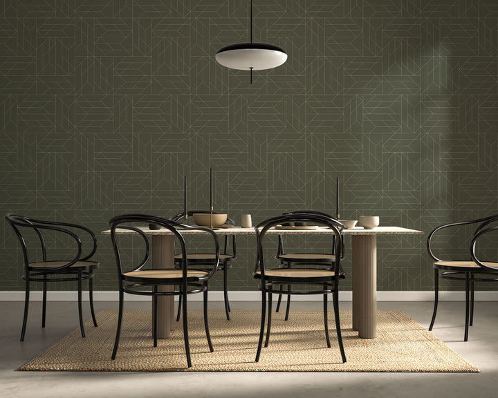 Nala - Olive Wallpaper by Sabrina Yvonne