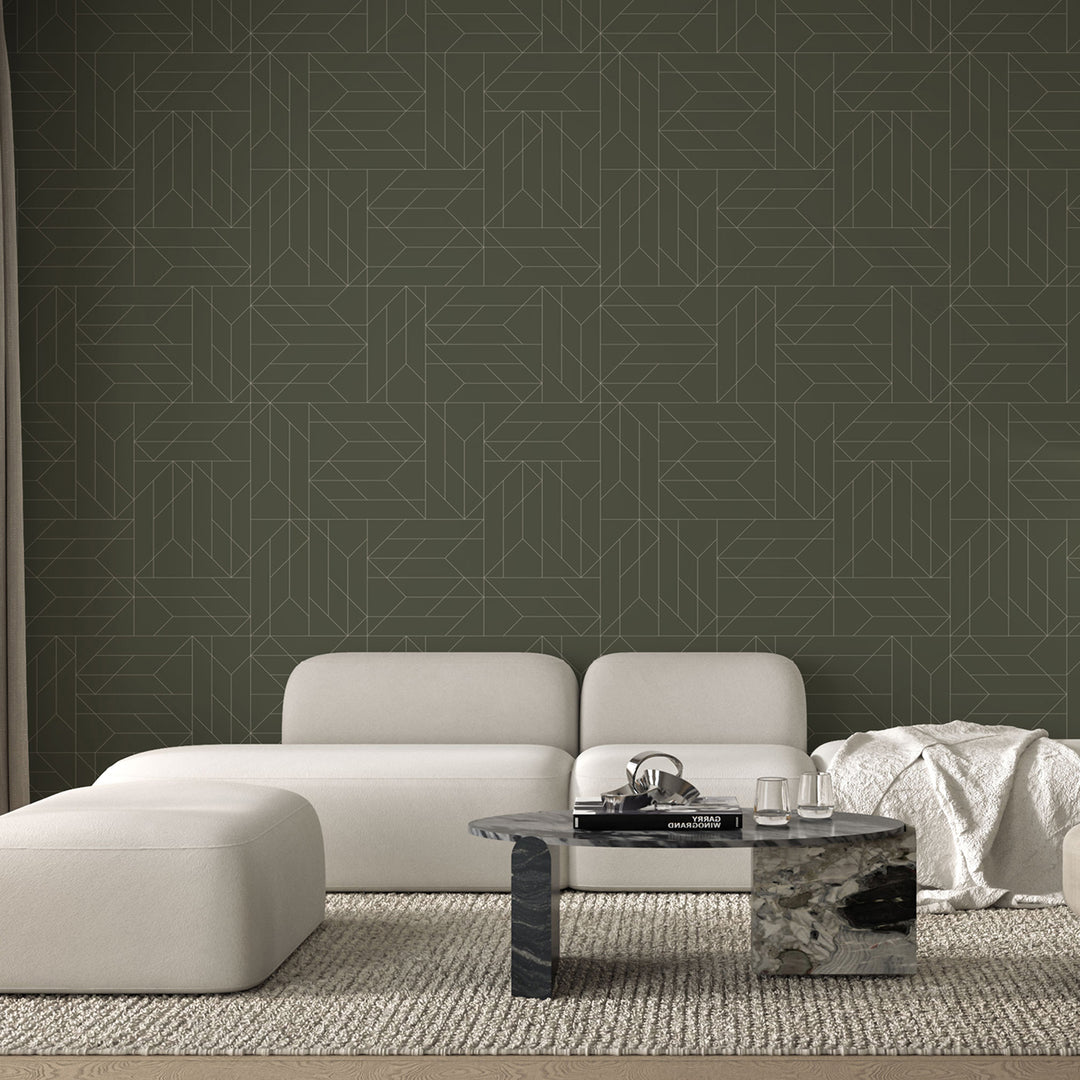 Nala - Olive Wallpaper by Sabrina Yvonne