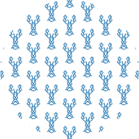 Nautical Lobster Knots - French Blue Wallpaper by Honey + Hank