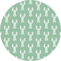 Nautical Lobster Knots - French Blue Wallpaper by Honey + Hank