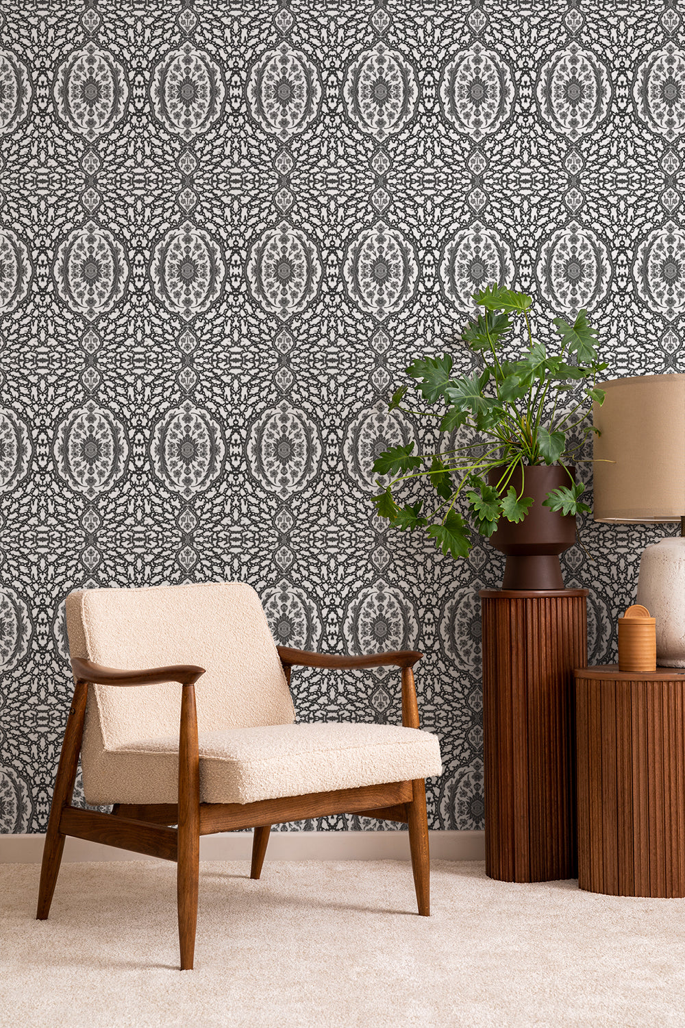 Ottoman Jewel - Greys Wallpaper