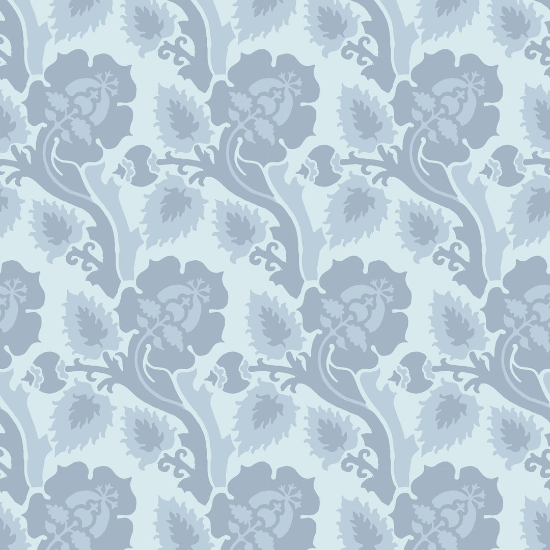 Paisley Briar - Dawn Fog Botanical Wallpaper