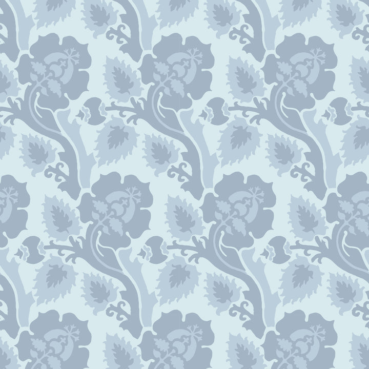 Paisley Briar - Dawn Fog Botanical Wallpaper