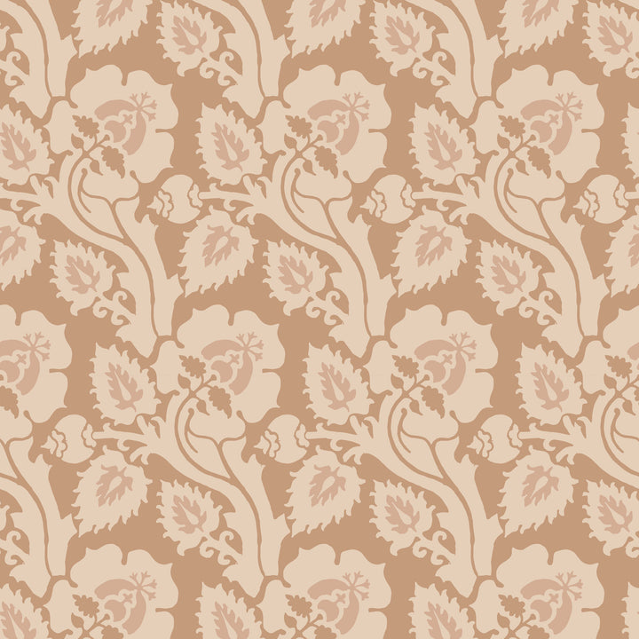 Paisley Briar - Honey Gold Botanical Wallpaper