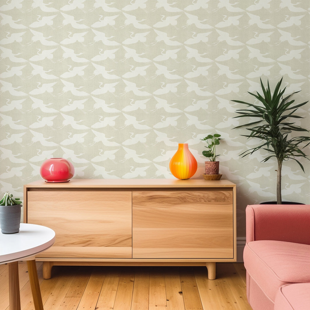 Paper Cranes - Eucalyptus Wallpaper