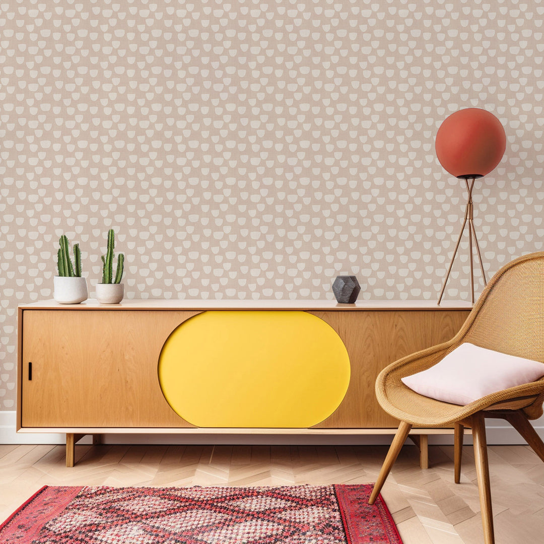 Paper Cups - Sunlit Rose Wallpaper