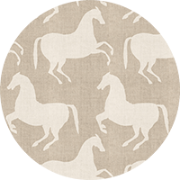 Paper Horses - Pewter Blue Wallpaper
