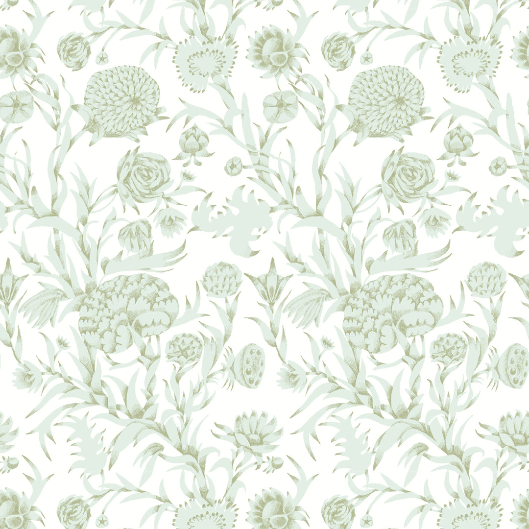 Blooming Thicket - Morning Glow Wallpaper