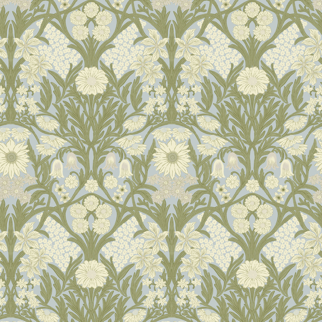 Wild Meadow - Afternoon Green Wallpaper