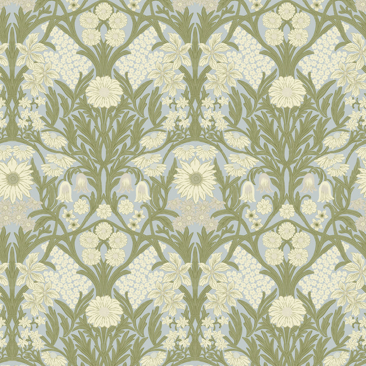Wild Meadow - Afternoon Green Wallpaper