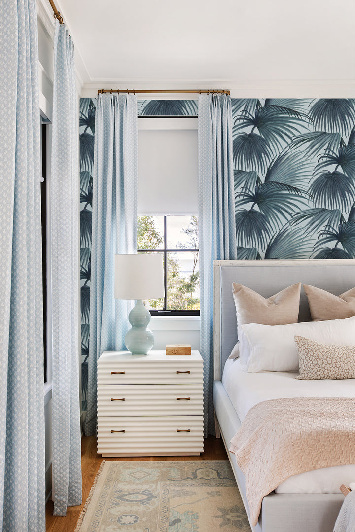 Pawley’s Island Palms - Serene Sky Blue by Megan Molton