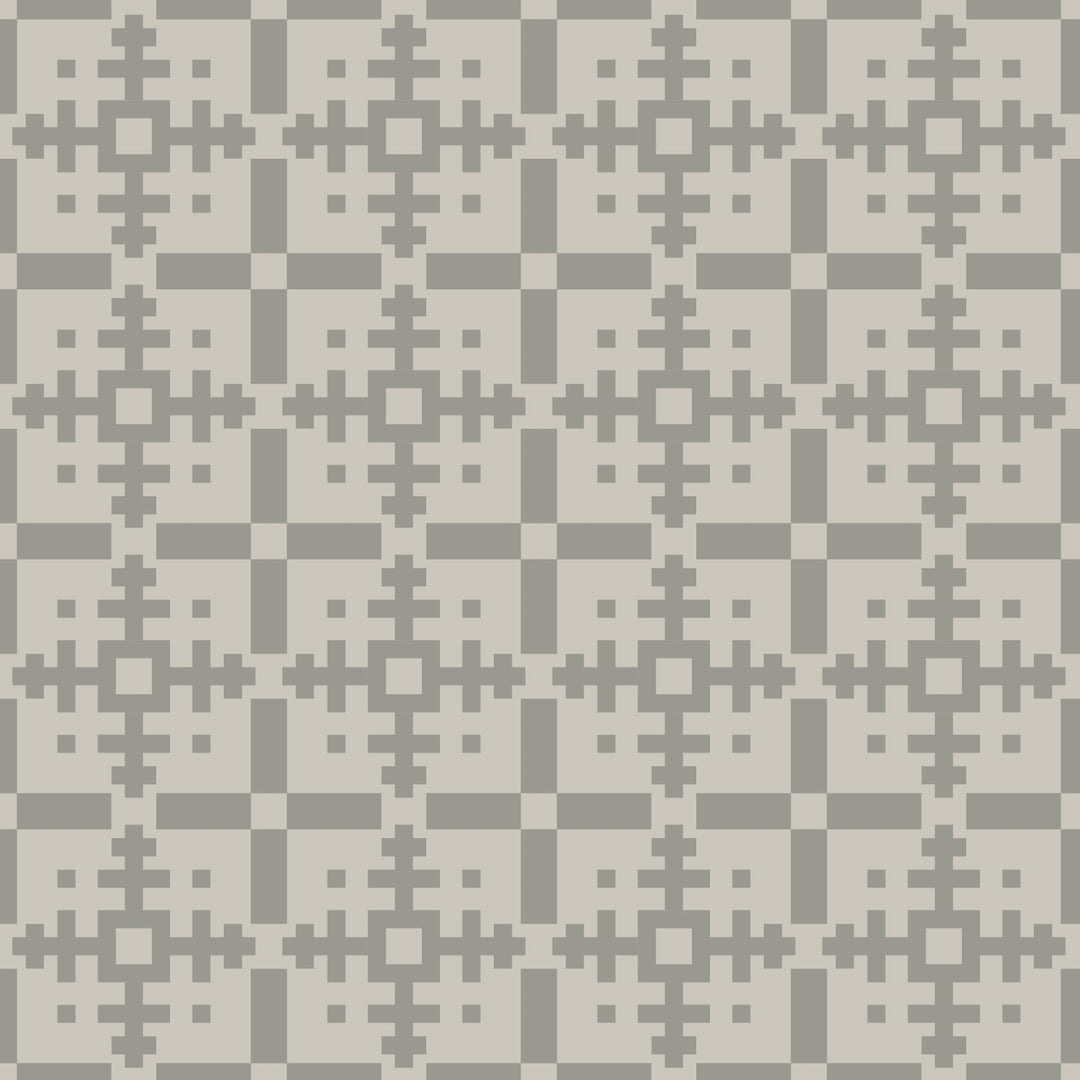 Piazza - Walnut Wallpaper