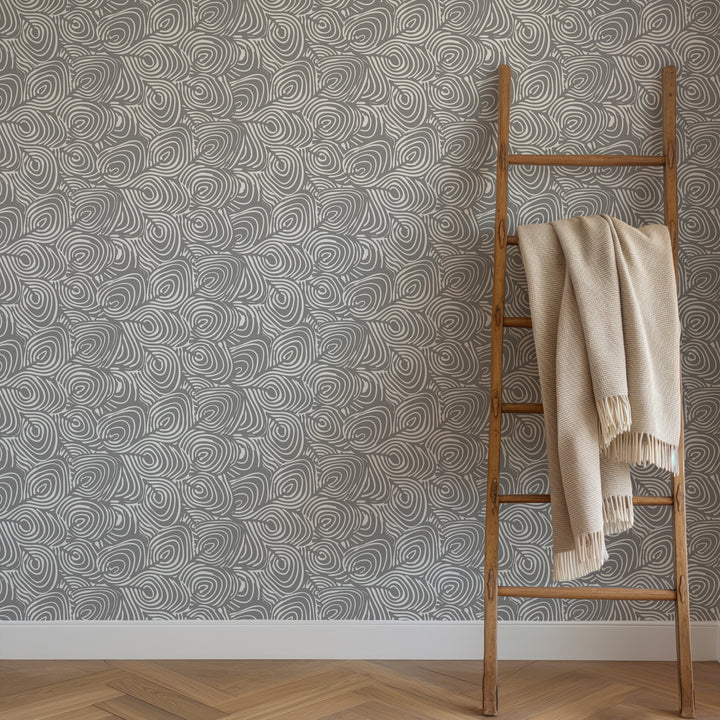 Plume - Charcoal Wallpaper