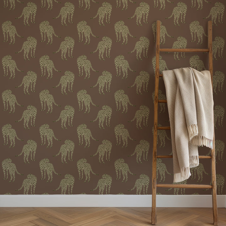 Prowling Cheetah - Mahogany Plains Wallpaper