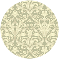 Ribbon Lily - Oxford Blue Wallpaper