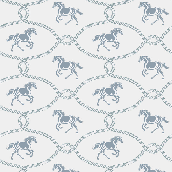 Rider's Knot - Faded Denim Wallpaper