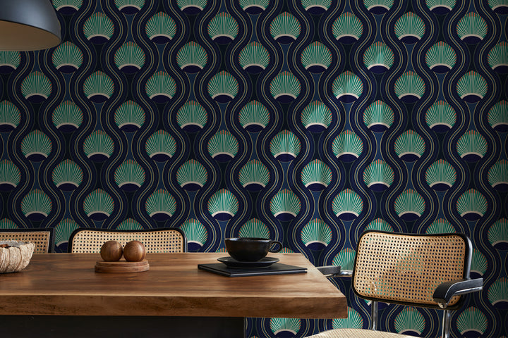 Riviere - Blue Wallpaper by Julianne Taylor Style