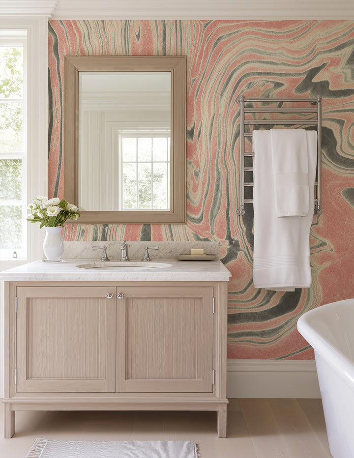Rose Ring Marble Wall Mural