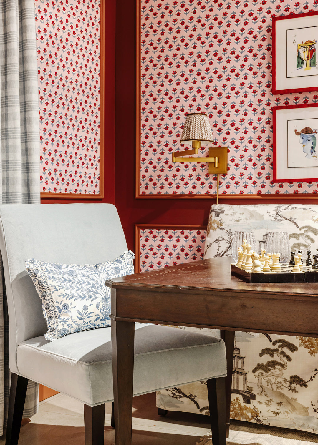 Sabrina Floral Wallpaper by Furbish