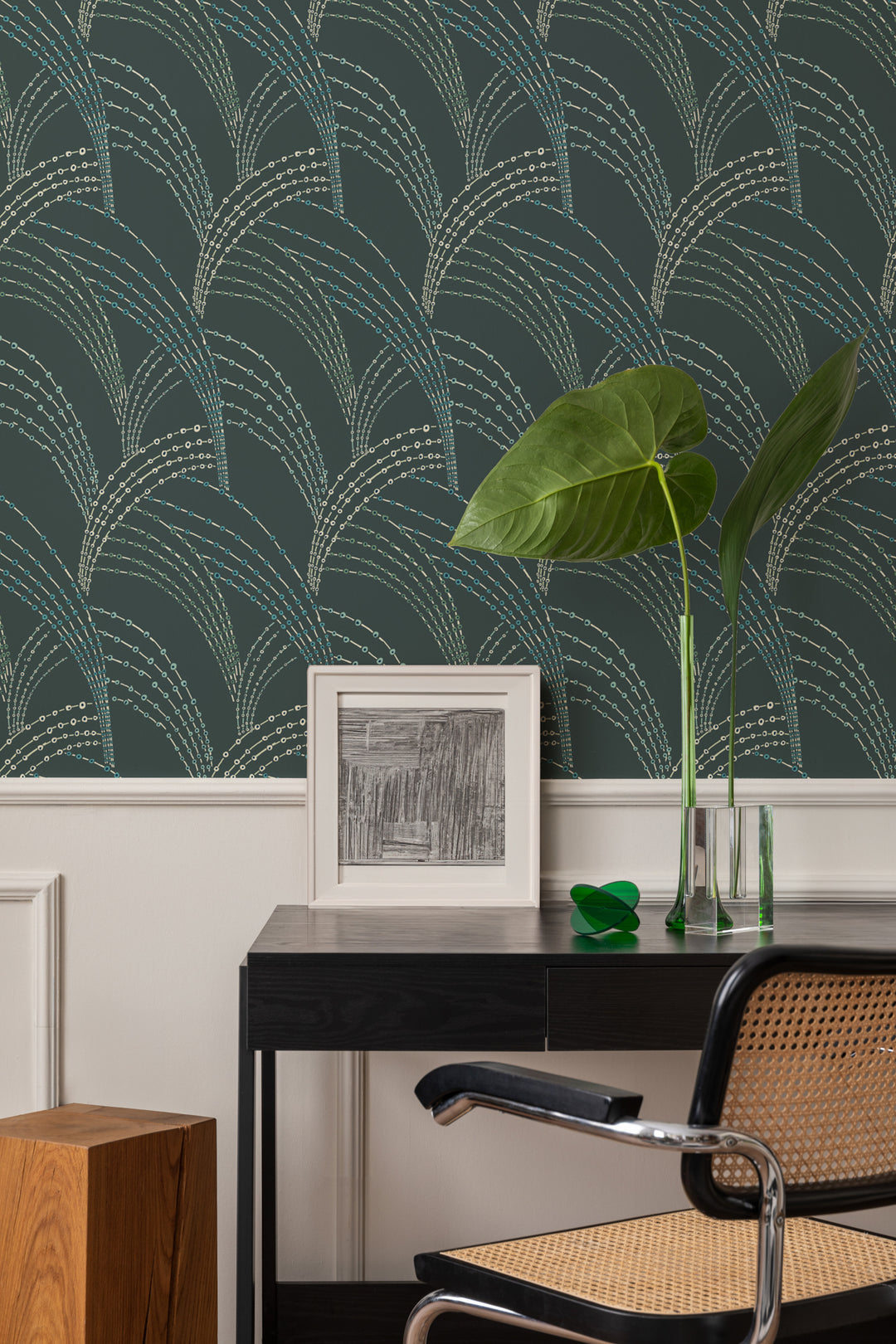 Sea Grass - Black Moss Wallpaper