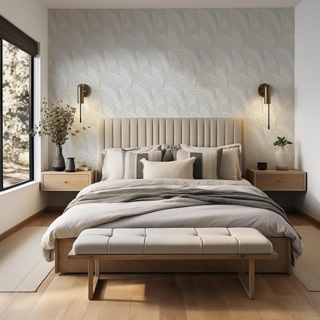 Sea Grass - White Wallpaper
