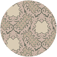 Shadow Leaf Damask - Smoke Room Wallpaper