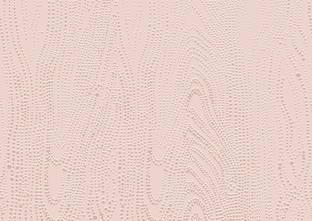Shagreen Waves Wall Mural - Soft Blush