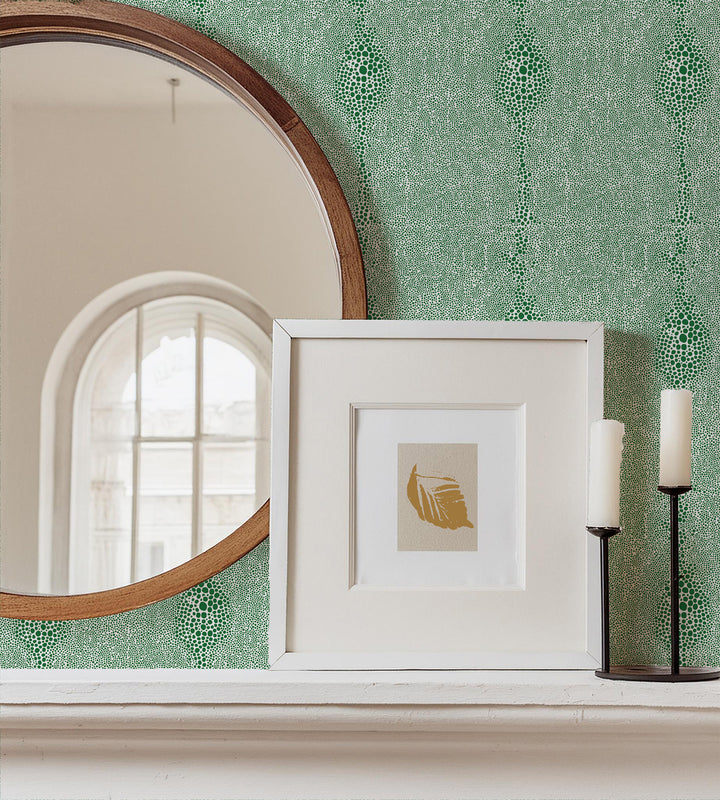 Shagreen - Signature Green Wallpaper by Mrs. Paranjape
