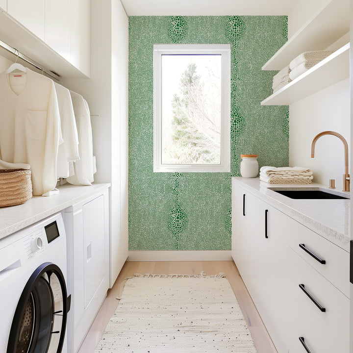 Shagreen - Signature Green Wallpaper by Mrs. Paranjape