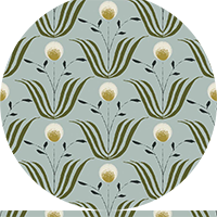 Spring Bloom - Burgundy Floral Wallpaper