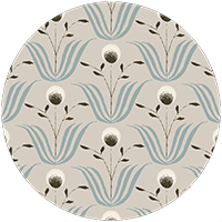 Spring Bloom - Burgundy Floral Wallpaper