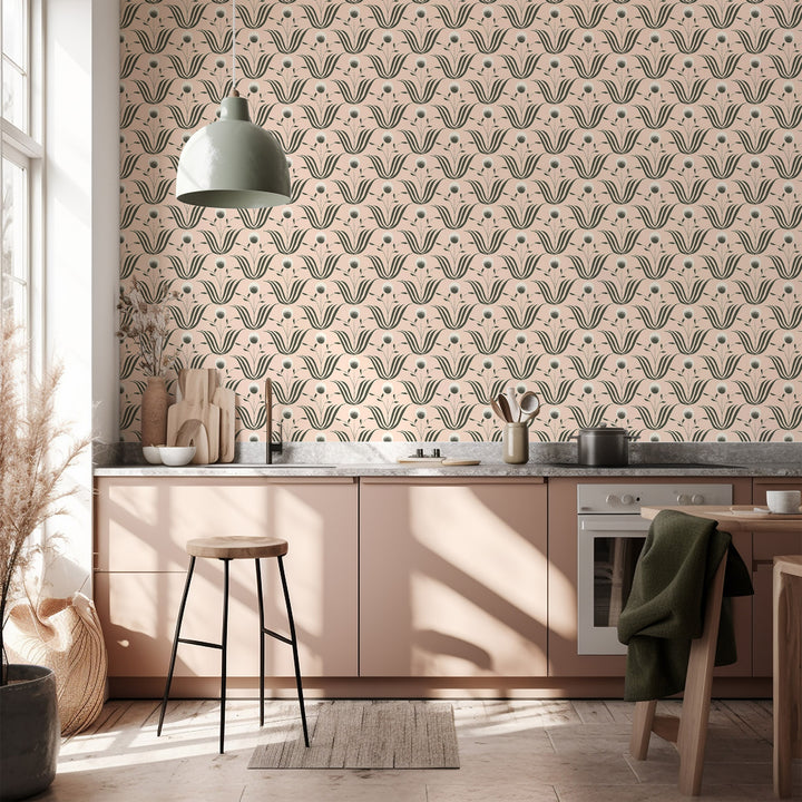 Spring Bloom - Blush Ivory Floral Wallpaper