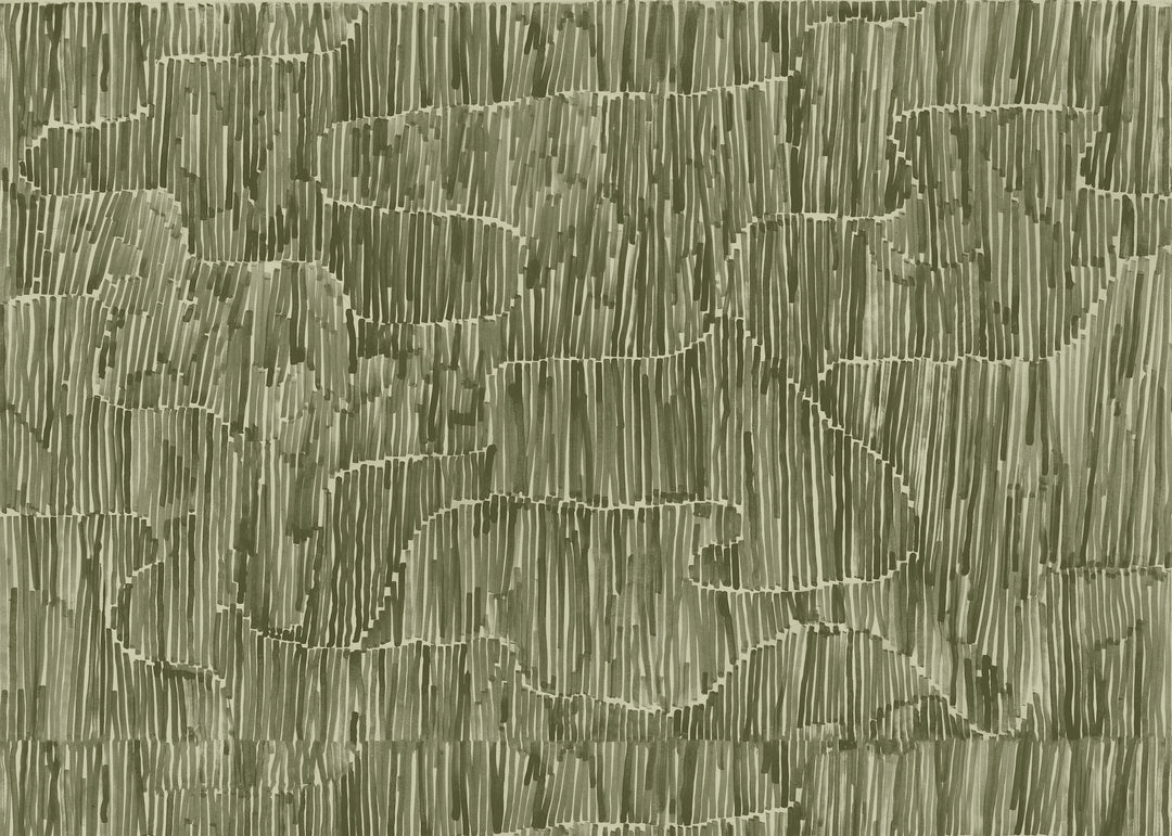 Stacked Wall Mural - Olive
