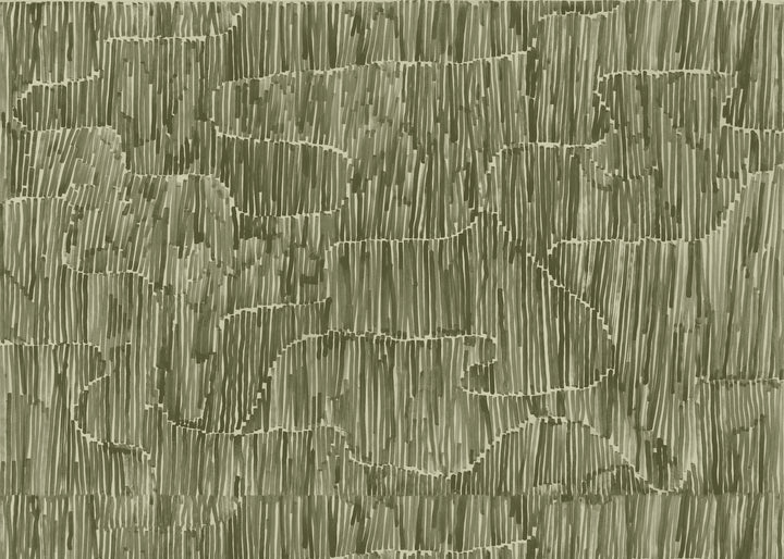 Stacked Wall Mural - Olive