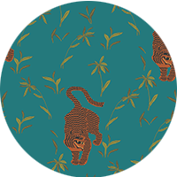 Stalking Tiger - Cocoa Jungle Wallpaper