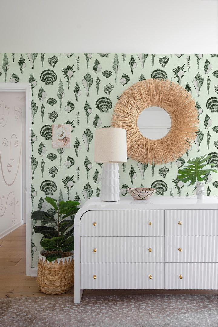 Sullivan’s Island Shells - Marsh Breeze Green by Megan Molton