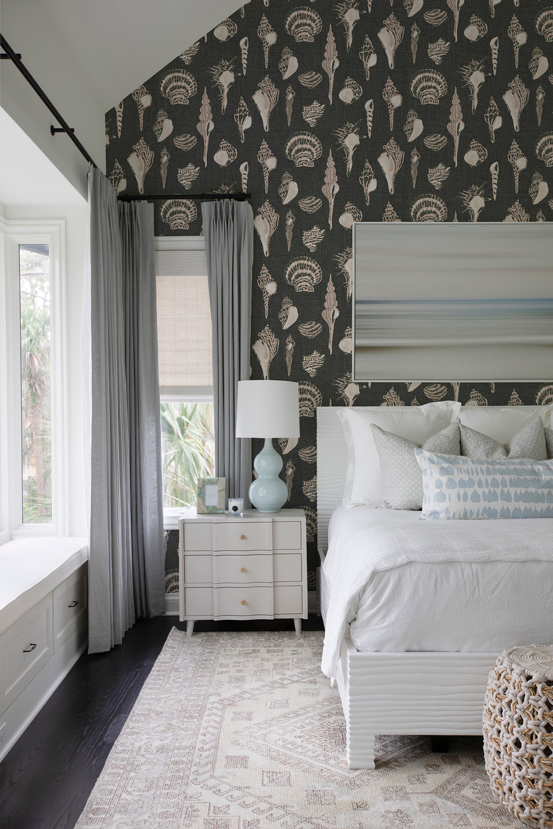 Sullivan’s Island Shells - Moonlit Glow Black Blush by Megan Molton