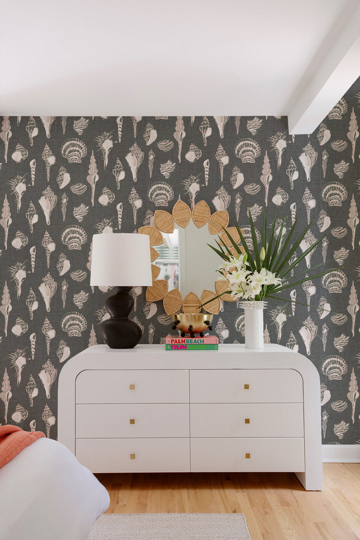 Sullivan’s Island Shells - Moonlit Glow Black Blush by Megan Molton