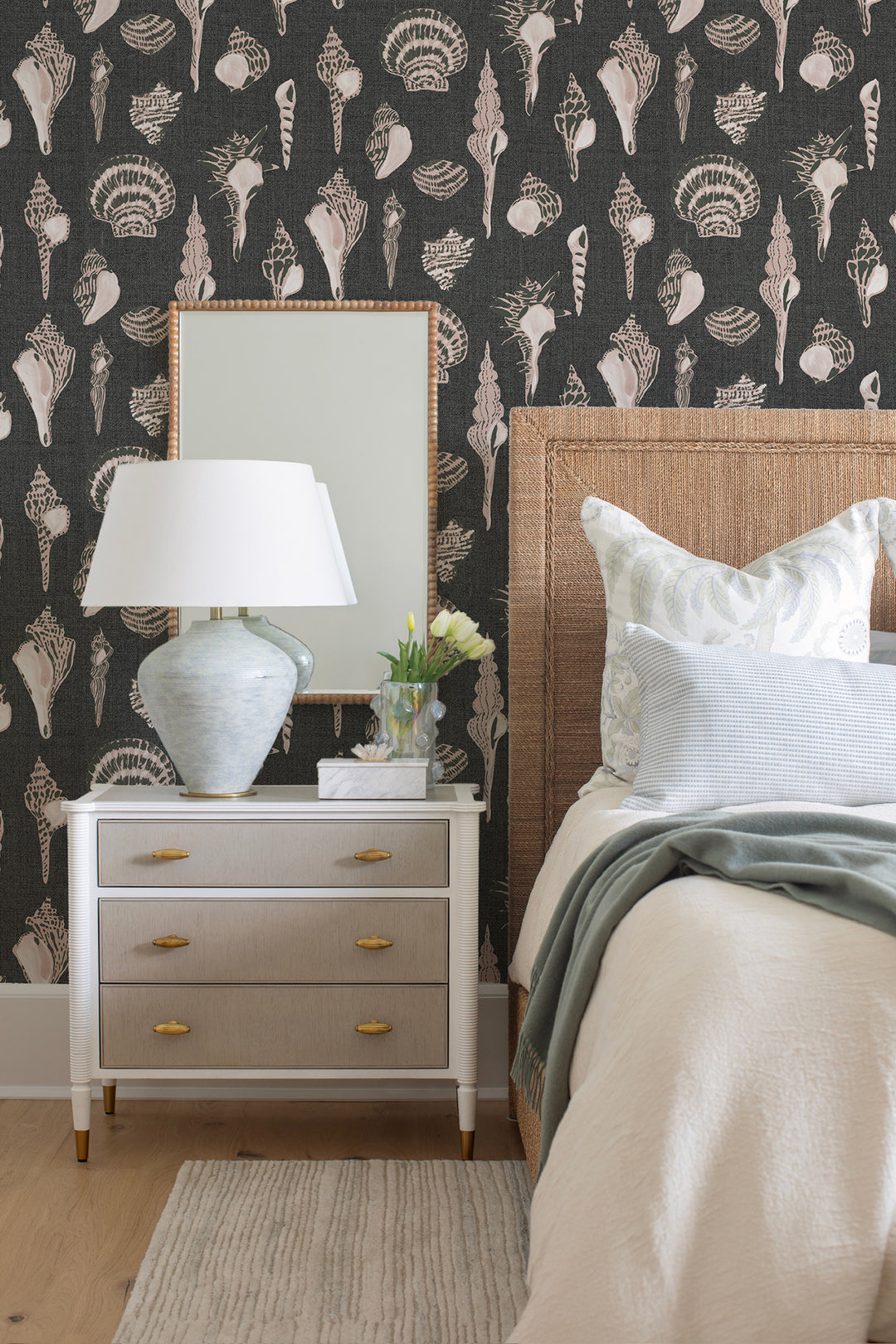 Sullivan’s Island Shells - Moonlit Glow Black Blush by Megan Molton