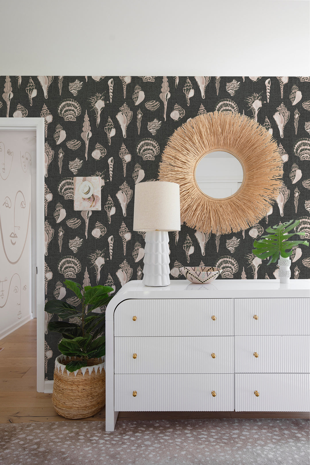 Sullivan’s Island Shells - Moonlit Glow Black Blush by Megan Molton