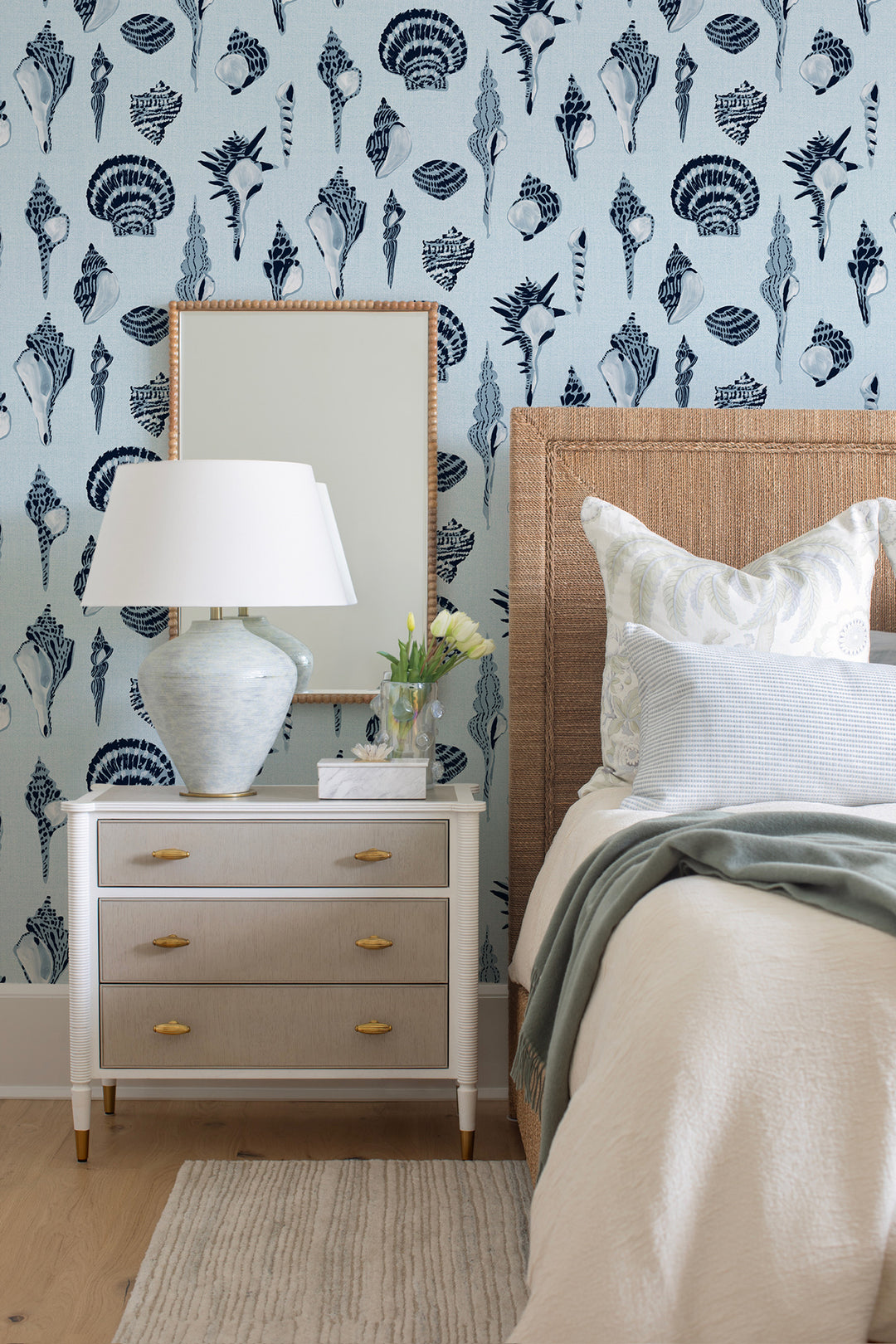 Sullivan’s Island Shells - Serene Sky Blue by Megan Molton