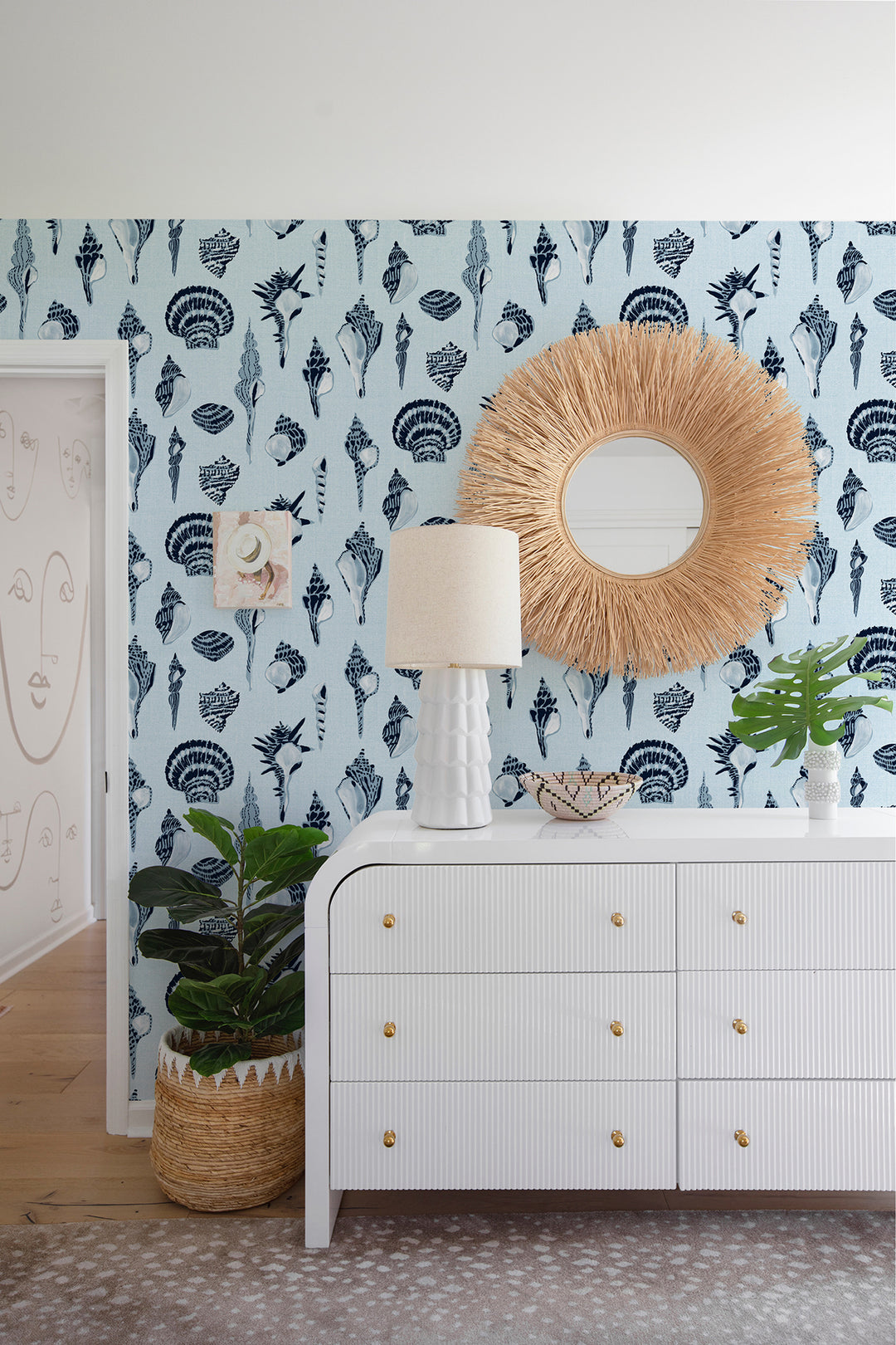 Sullivan’s Island Shells - Serene Sky Blue by Megan Molton