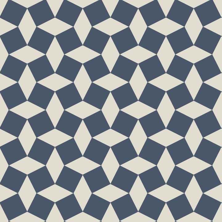 Tailored Check - Oxford Blue Wallpaper