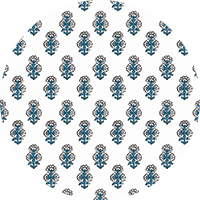 Talelayo - Blue and Black Floral Wallpaper by August Table
