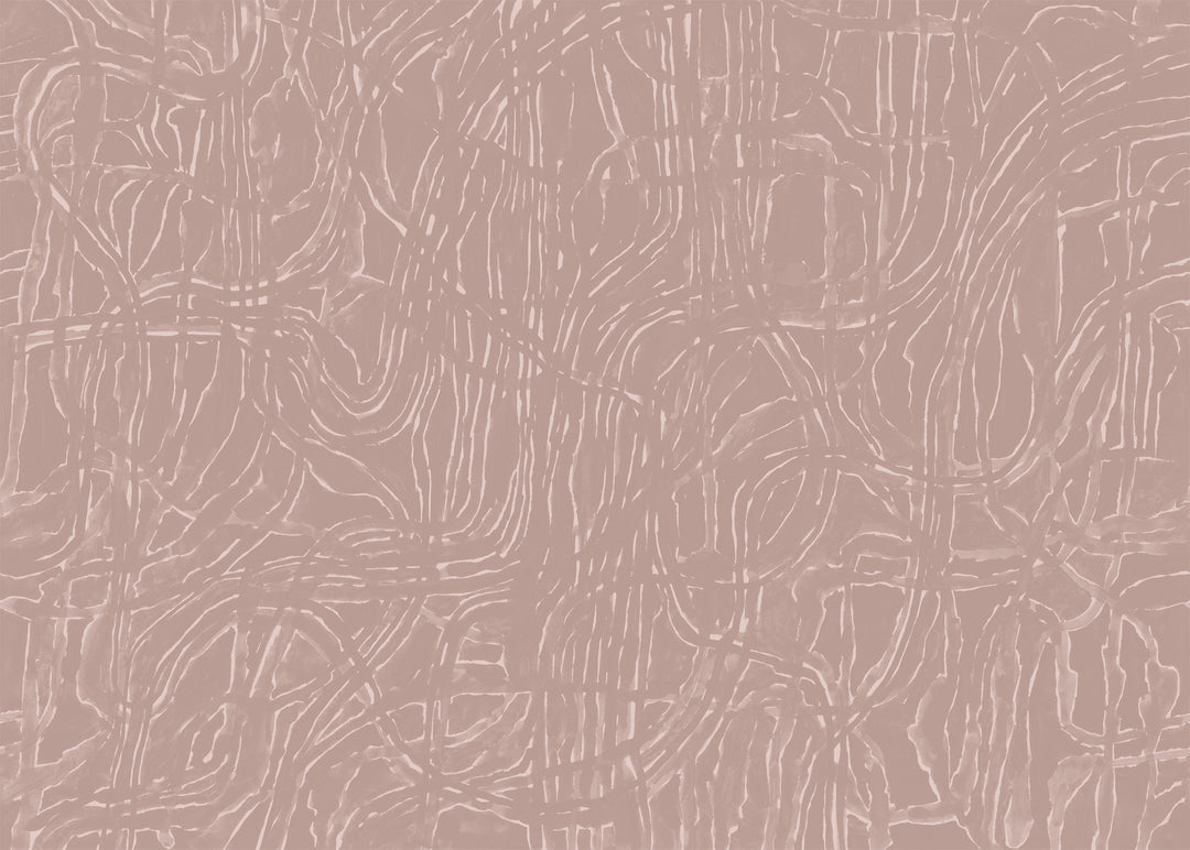 Tangle Wall Mural - Blush