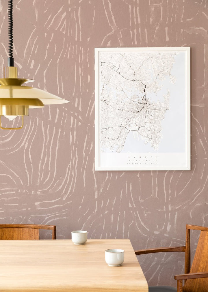 Tangle Wall Mural - Blush