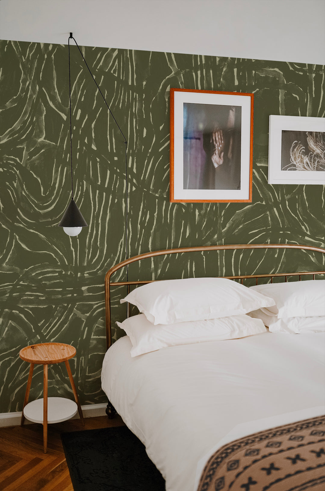 Tangle Wall Mural - Olive