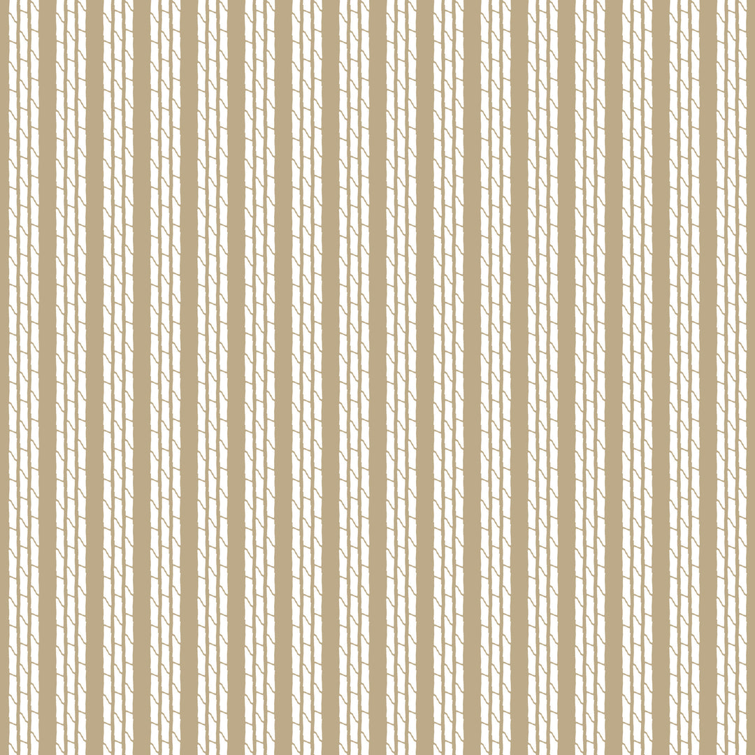 Tennessee Bamboo Stripes - Taupe Wallpaper by Honey + Hank