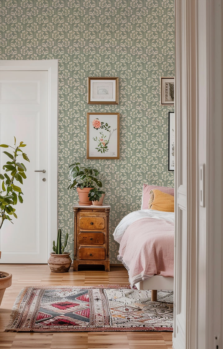 Thorn & Blossom - Agave Floral Wallpaper